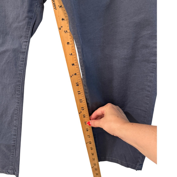 Nili Lotan 4 Slouchy Navy Blue Drop Crotch Paris Dress Pants $470 Cotton Cropped - Picture 5 of 6